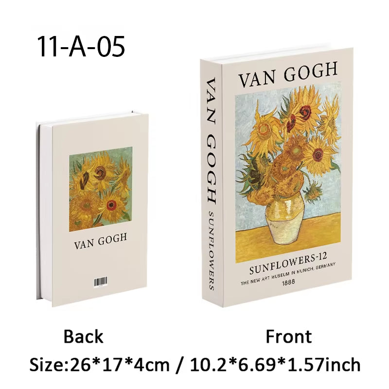 Luxury Fashion Fake Books Nooks Decorative Matisse Coffee Table Decoration Storage Box Bookshelf Bedroom Aesthetic Home Decor