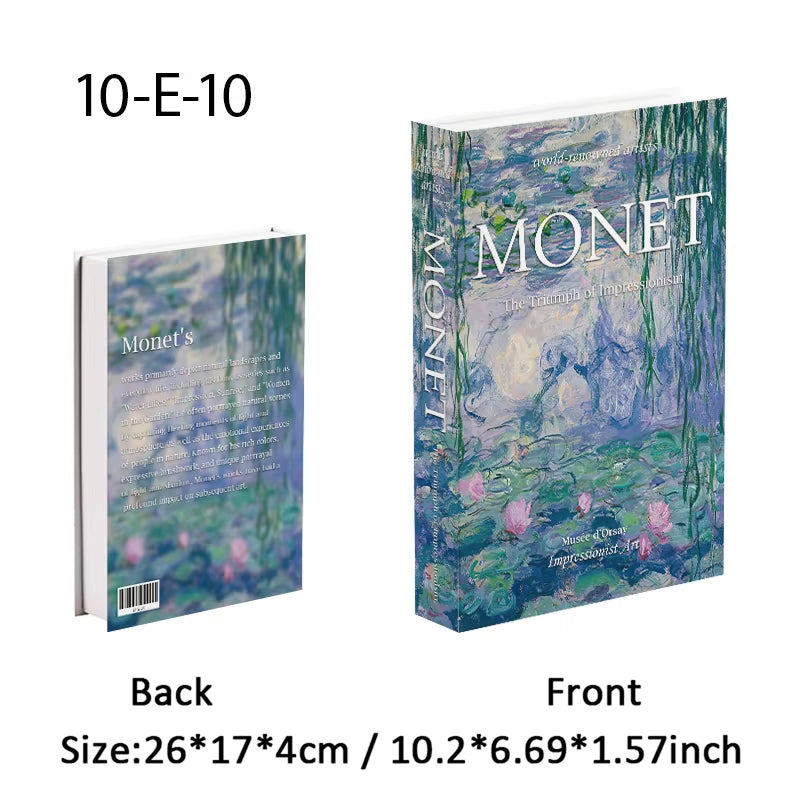 Luxury Fashion Fake Books Nooks Decorative Matisse Coffee Table Decoration Storage Box Bookshelf Bedroom Aesthetic Home Decor