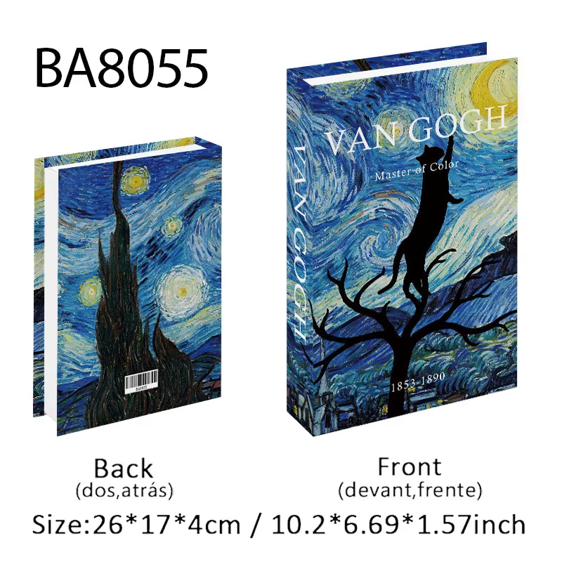 Luxury Fashion Fake Books Nooks Decorative Matisse Coffee Table Decoration Storage Box Bookshelf Bedroom Aesthetic Home Decor